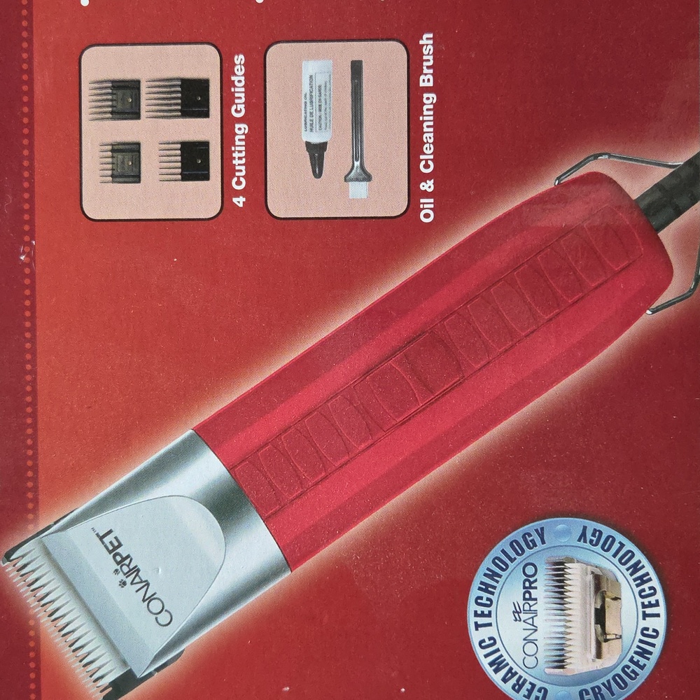 ConairPET Professional Animal Clipper Red Dogs Cats NIB - Picture 3 of 15